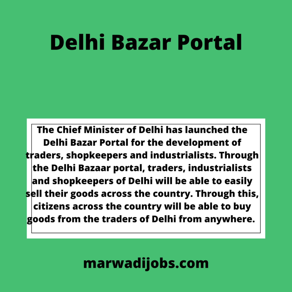 Delhi Bazar Portal