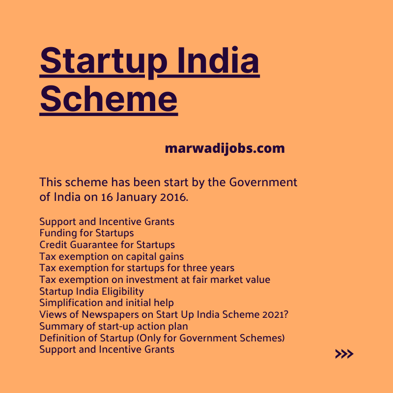 What is Startup India Scheme